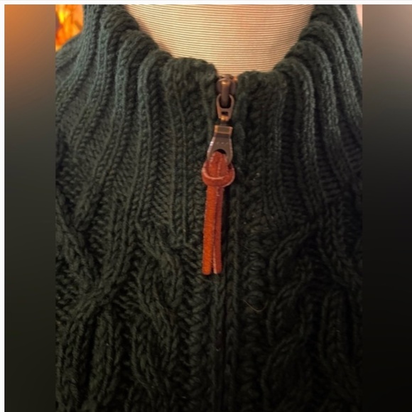 Vintage green Ralph Lauren zip up sweater - Picture 4 of 9